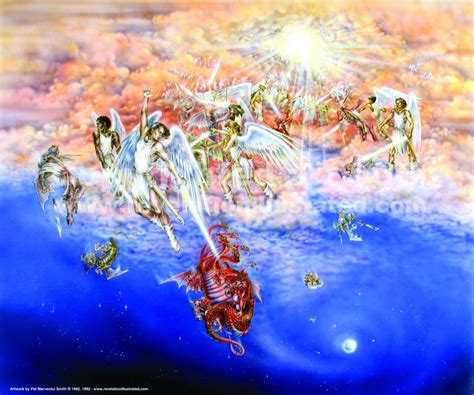 War in Heaven; Michael Defeats the Dragon 16x20 Print - Revelation ...