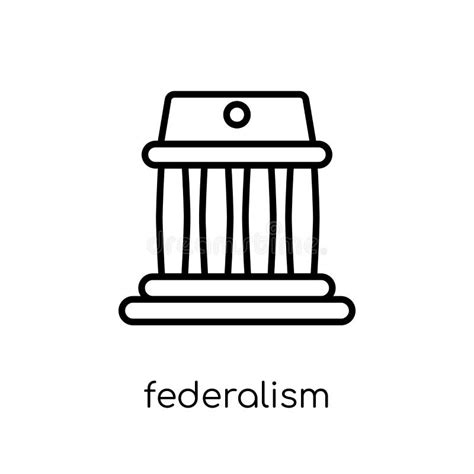 Federalism Icon. Trendy Modern Flat Linear Vector Federalism Icon on ...