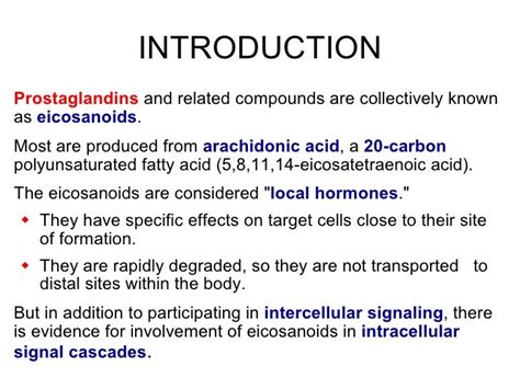 Prostaglandins