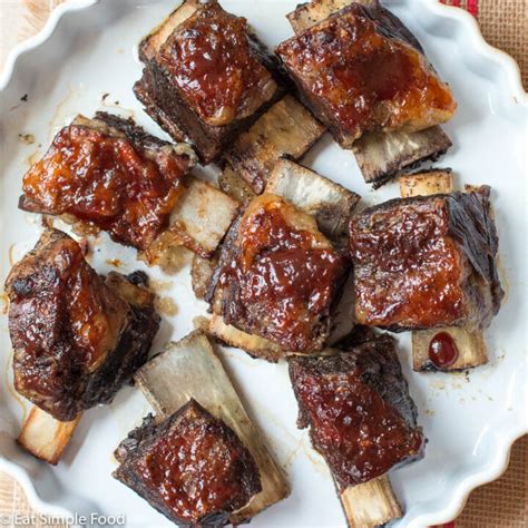 Easy Oven Baked BBQ Beef Short Ribs Recipe & Video - Eat Simple Food