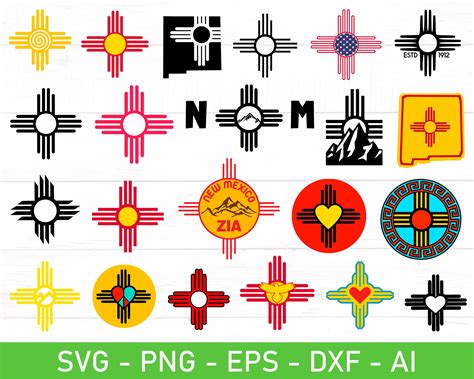 Zia Symbol Svg New Mexico Zia Symbol Svg Eps Dxf Ai Png - Etsy Singapore