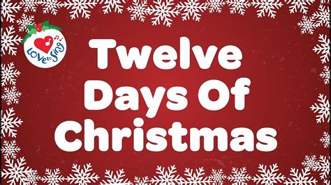 Twelve Days of Christmas with Lyrics Christmas Carol & Song - YouTube