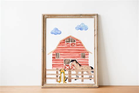 Farm Animal Wall Art Printable Wall Art Digital Download - Etsy