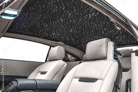 Car interior vip with stars on rooftop Stock Photo | Adobe Stock