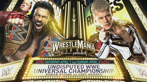 Jeff Jarrett on Cody Rhodes vs Roman Reigns at WM39: "There’s only one ...