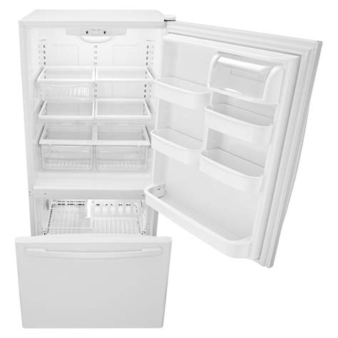 Amana 22.1-cu ft Bottom-Freezer Refrigerator (White) ABB2224BRW at ...