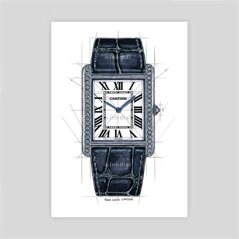 Tank Louis Cartier WT200006 - Art Print — INKDIAL