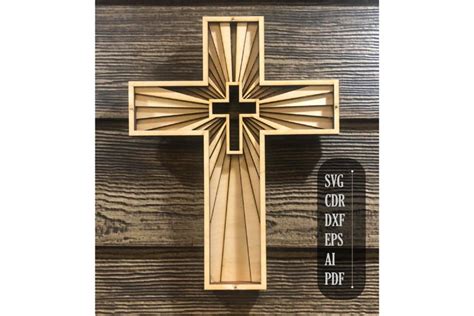 Paper, Party & Kids Clip Art & Image Files cross laser cut file 3d cross mandala svg religious ...