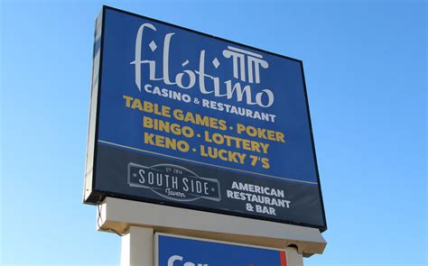 Filotimo Restaurant & Casino Interior & Exterior Commercial Signage