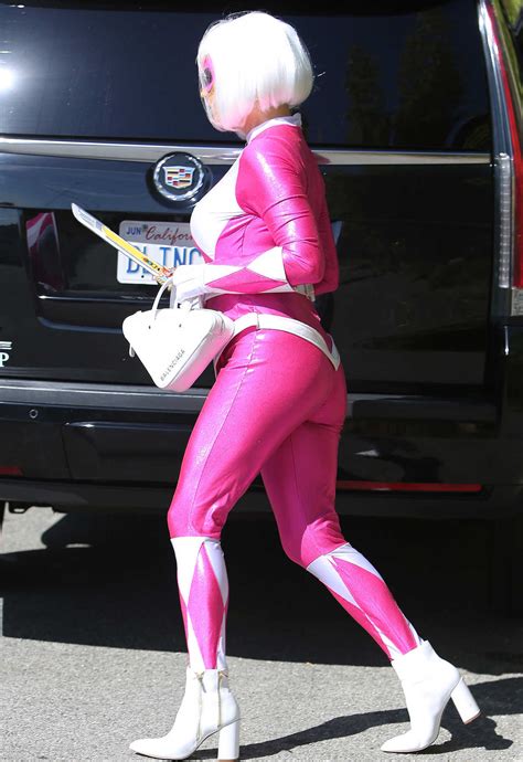 Fergie in a Pink Halloween Costume Leaves Her House in Santa Monica 10/31/2018 – celebsla.com