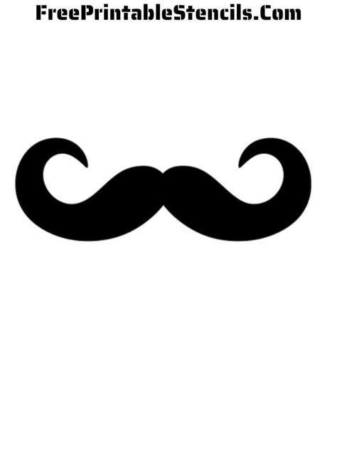 Free Printable Mustache Stencils - Free Printable Stencils