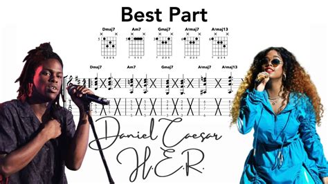 Best Part Guitar Chords - Daniel Caesar & H.E.R. - YouTube