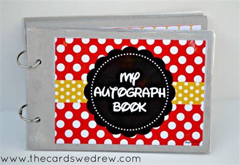 DIY Disney Autograph Book + Free Printable - The Cards We Drew