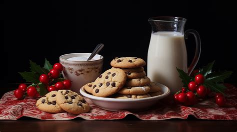 Christmas Milk And Cookies Free Stock Photo - Public Domain Pictures