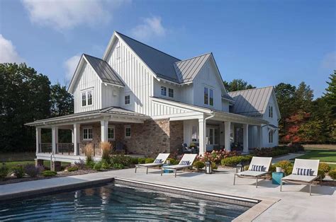 Gorgeous farmhouse estate unites with nature in the Michigan countryside