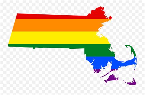 Lgbt Flag Map Of Massachusetts - Massachusetts Vector Emoji,Lesbian Flag Emoji - free ...