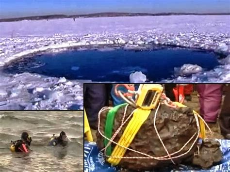 600 kg. Chunk of Chelyabinsk Meteor Pulled from Russian Lake - Oct 16, 2013 (Video)