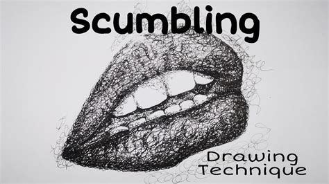 Scumbling Drawing Technique Tutorial - YouTube