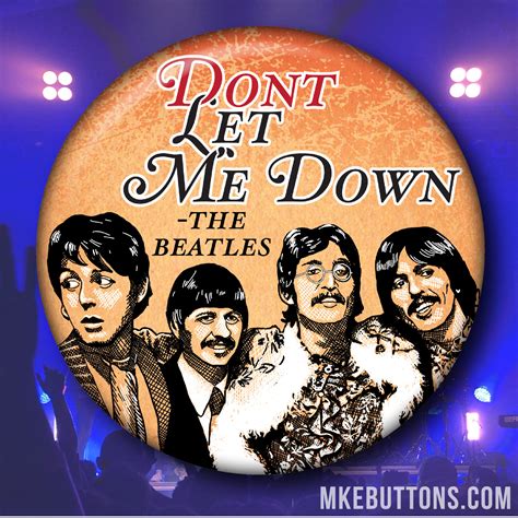 DON'T Let Me Down the Beatles - Etsy