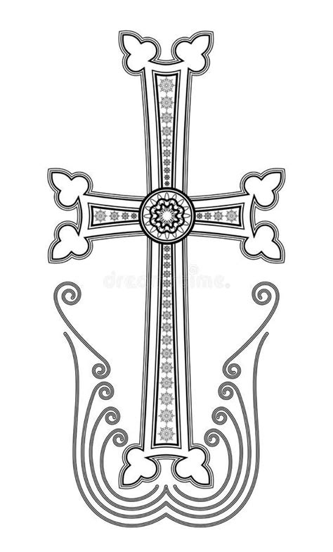 Armenian Apostolic Church Cross Clip Art Stock Vector - Illustration of ...