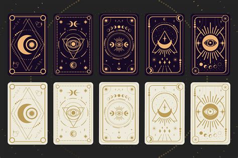 Celestial Tarot Card Collection BW Graphic by Mariia Petrova · Creative Fabrica