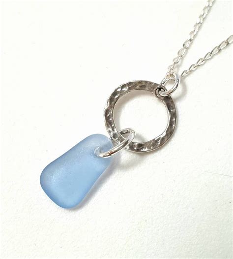 Blue Sea Glass Necklace – Surfside Sea Glass Jewelry