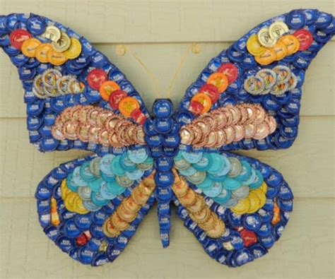 Bottle Cap Art Butterfly