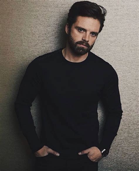 Sebastian Stan has some serious smoulder in this pic | Sebastian stan photoshoot, Sabastian stan ...