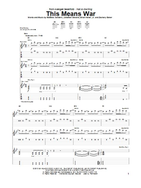 This Means War | Sheet Music Direct