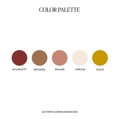 Luxury Red and Gold Color Palette