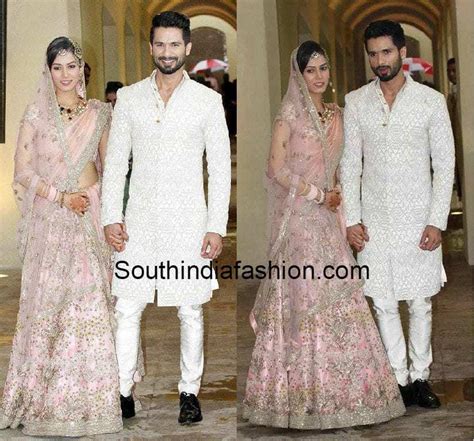 Shahid Kapoor - Mira Rajput Wedding – South India Fashion