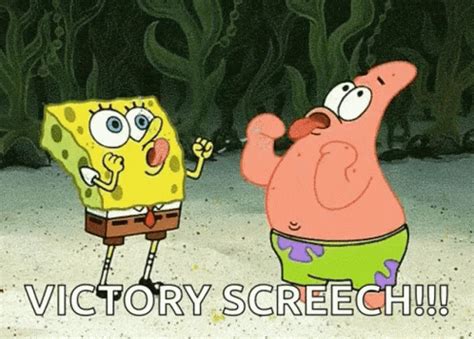 Spongebob Victory GIF - Spongebob Victory Screech - Discover & Share GIFs