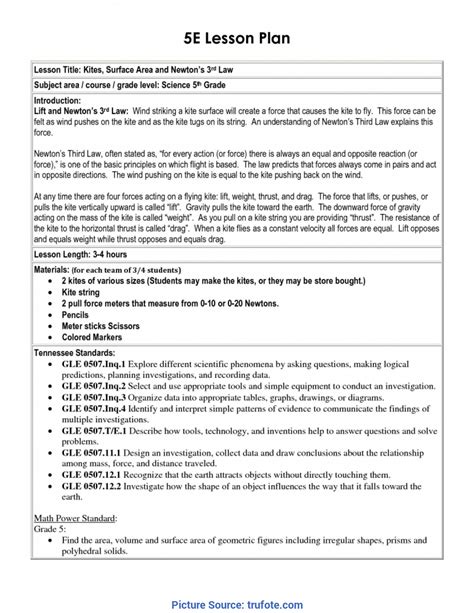 6th Grade Science Lesson Plan Outline