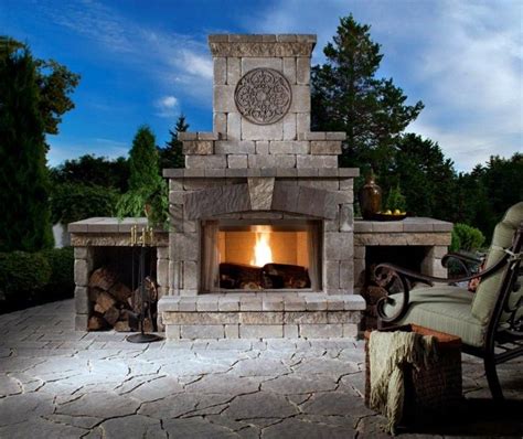 Chimenas diseño para exterior, creando un patio diferente. | Outdoor fireplace designs, Outdoor ...