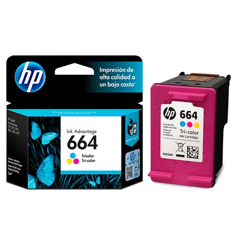 Cartucho de Tinta Hp 664 F6V28AL Tricolor 100 páginas Deskjet Ink Advantage | Office Depot Mexico