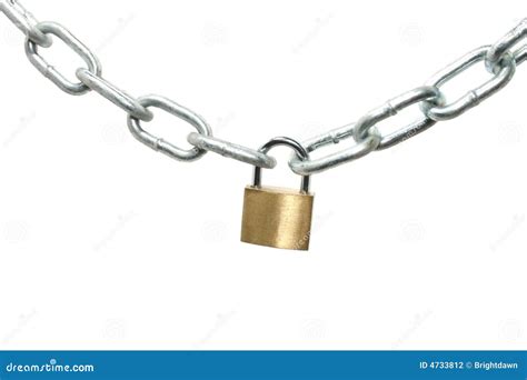 Padlock With Chain Stock Photography - Image: 4733812