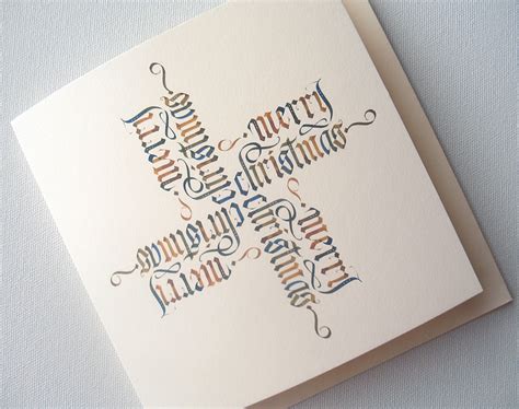 Calligraphy Christmas Cards on Behance