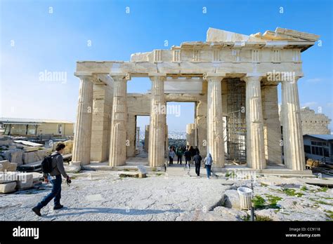 Propylaea, Acropolis, Athens, Greece, Europe Stock Photo - Alamy