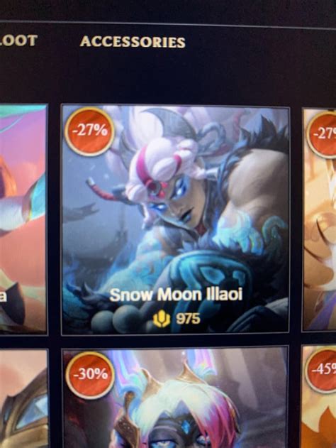 snow moon illaoi on sale for 975rp! 🌙 : r/Illaoi