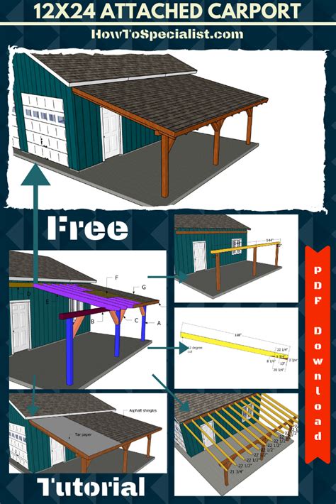 12+ Diy attached carport plans information