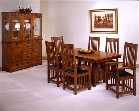 USA Made Mission Style Oak Dining Room Set