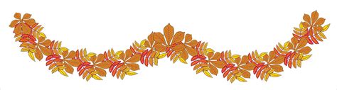 Premium Vector | Garland with colored autumn leaves isolated on white