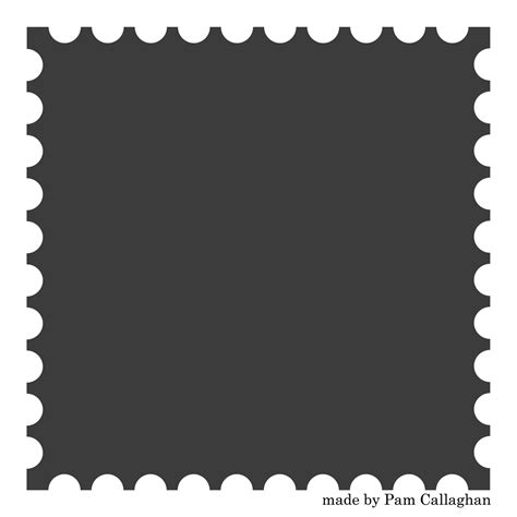 Ideas for Scrapbookers: New Postage Stamp Template! - ClipArt Best - ClipArt Best