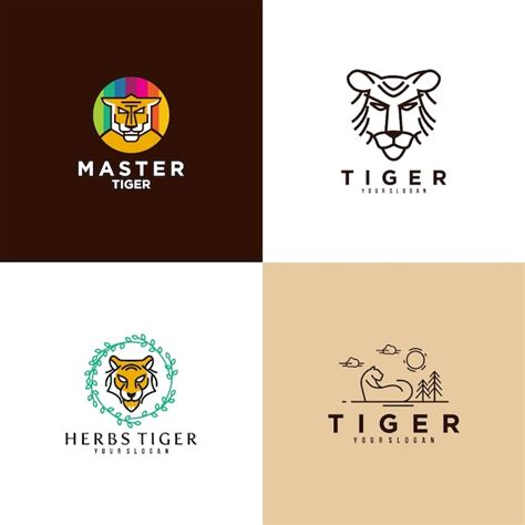 Premium Vector | Tiger logo design