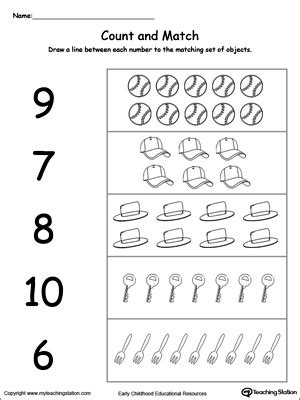 *FREE* Count Flower Petals Worksheet | MyTeachingStation.com