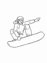 Snowboarding coloring Pages sketch template