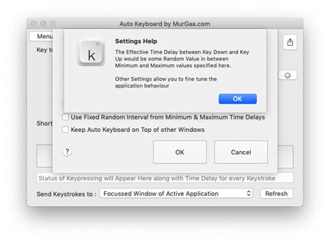 Auto Key Presser for Macintosh