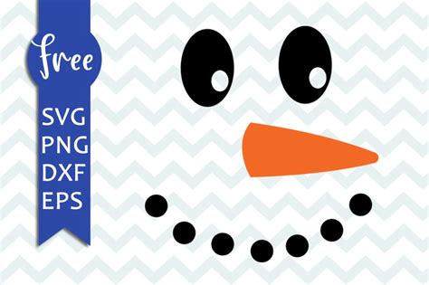 Snowman face svg free, christmas svg files, winter svg free, instant ...