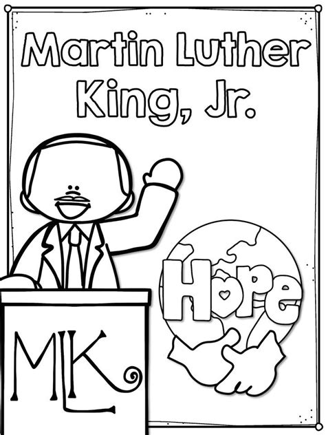 Martin Luther King Jr Preschool Coloring Pages - Ringtoneforcingularcomfvb