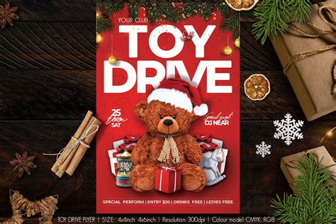 Toy Drive Flyer By artolus | TheHungryJPEG